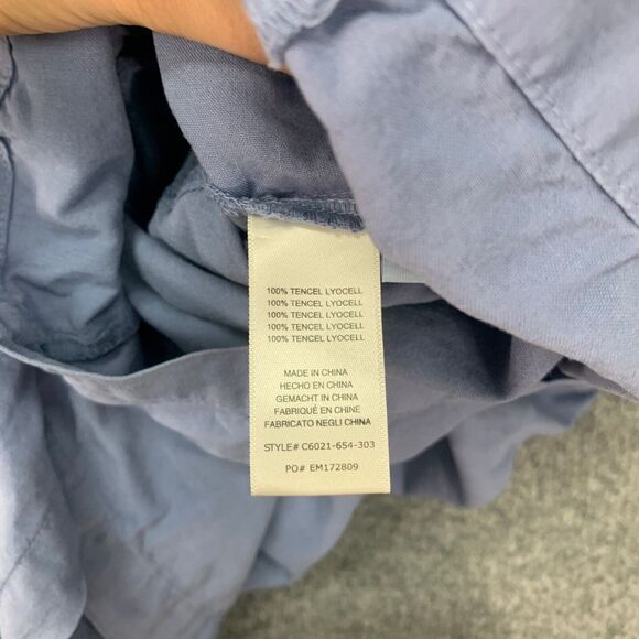 Cloth & Stone Utility Romper Womens S Small Blue Jay Sleeveless Collared *READ - Picture 9 of 12